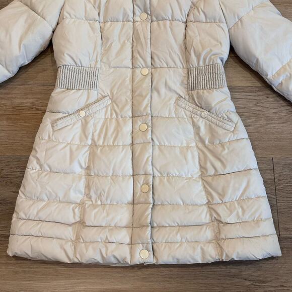 Vintage Rare Esprit Women’s MED Puffer Parka Jacket Removable Hood Faux Fur Y2K - Picture 12 of 14